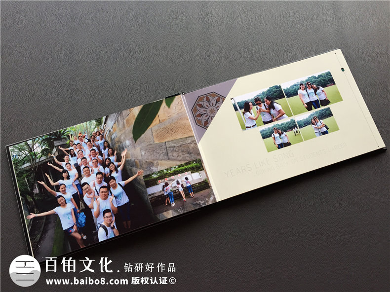 畢業(yè)十周年同學聚會紀念冊做成水晶相冊好看么?歐美風格同學錄案例