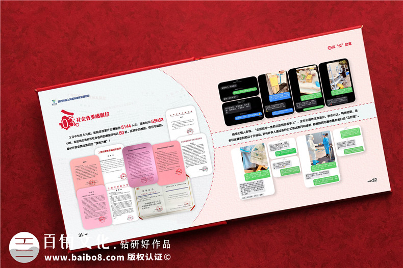 抗疫紀念畫冊設(shè)計-單位抗擊疫情志愿者事跡宣傳圖冊影集