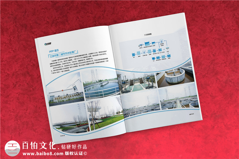 水處理凈化工程公司宣傳手冊設(shè)計-工業(yè)固廢處置環(huán)評企業(yè)畫冊制作