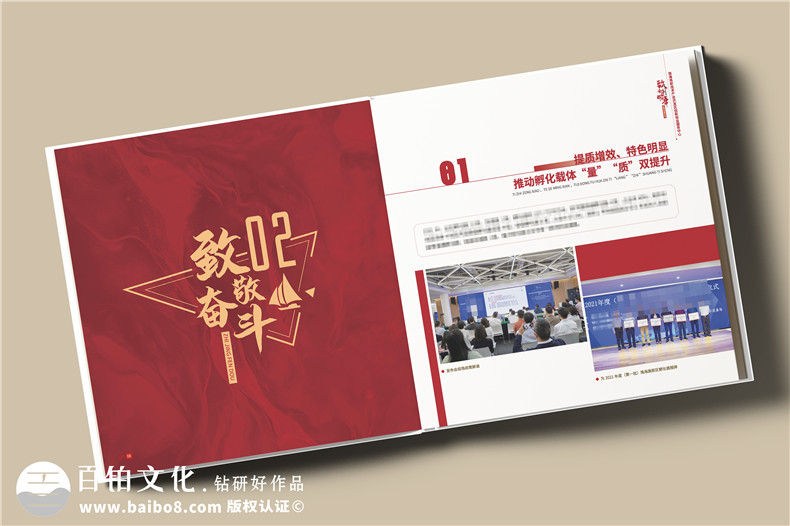 設(shè)計(jì)一套領(lǐng)導(dǎo)紀(jì)念冊-齊奮進(jìn)抒壯志致敬輝煌歲月